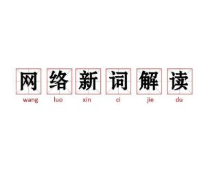 網(wǎng)絡(luò)新詞
